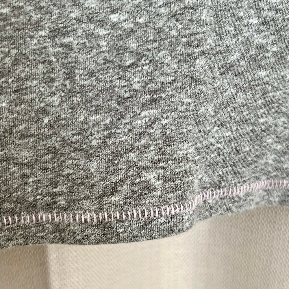 Cat & Jack Gray Tee Kids L (10/12) w/ Pink Hemline - Picture 3 of 4